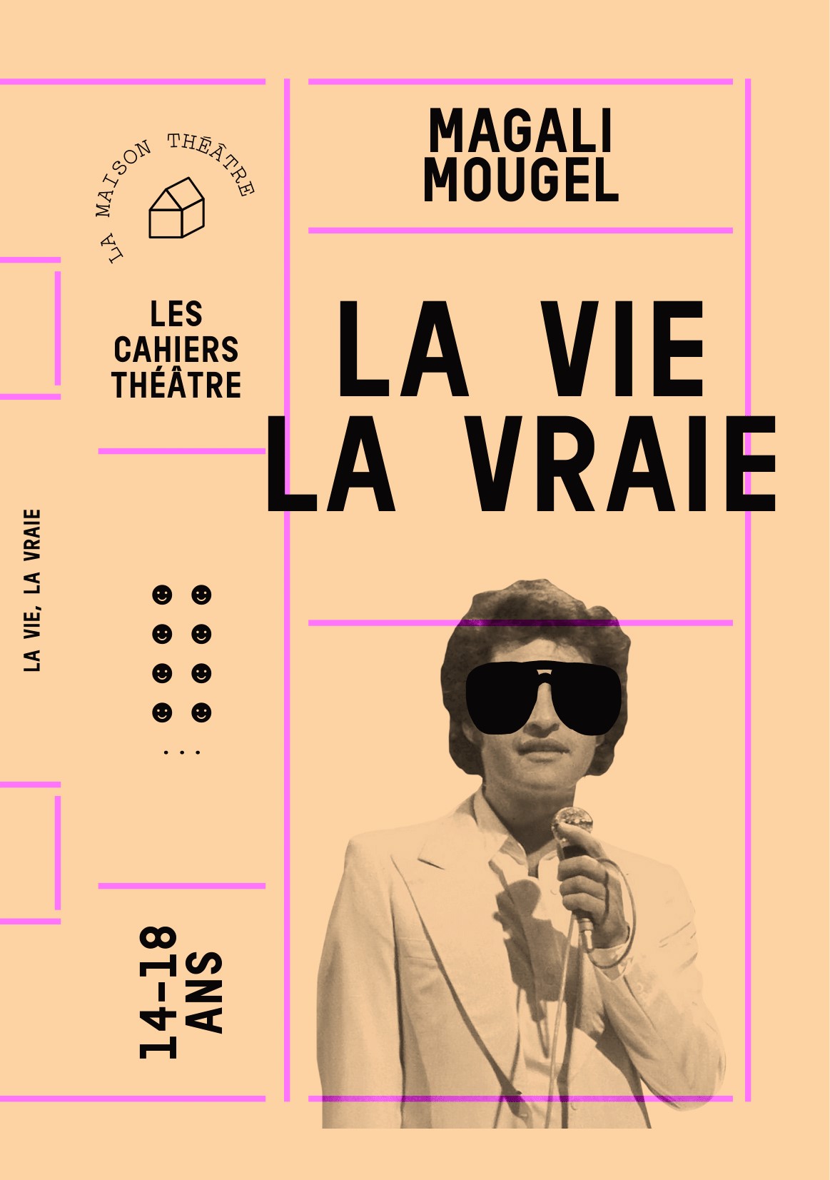 COUVERTURE Cahier théâtre "La vie la vraie" de Magali Mougel