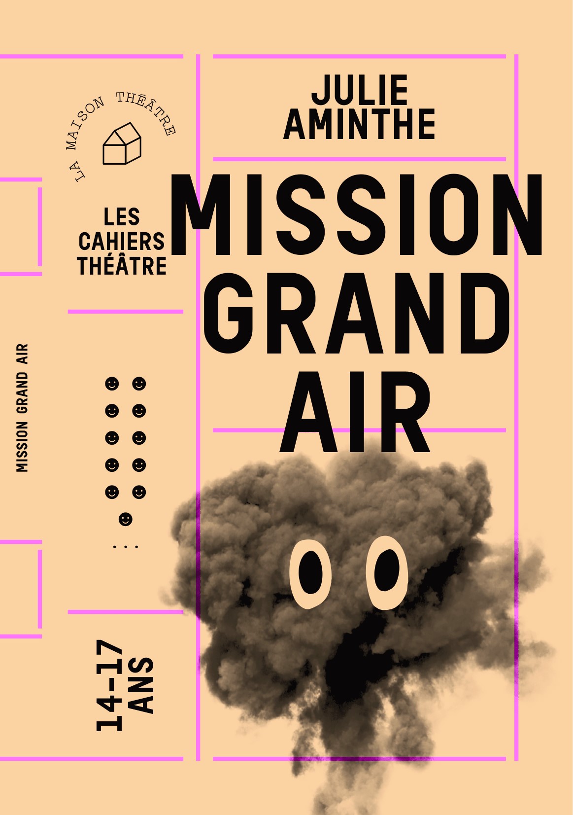 COUVERTURE Cahier théâtre "Mission Grand Air" de Julie Aminthe