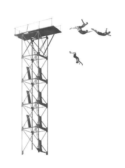 Visuel d'un plongeoir Conception : Claude Gretillat